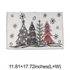 Unique Bargains Christmas Place Mats Flax Red White Black 11.8"x17.7" 2 Pcs - 3 of 4