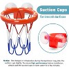 Kids Bathtub Basketball Hoop with 4 Soft Balls Strong Suction Cup Mold Free Bath Toys for Toddlers - 2 of 4