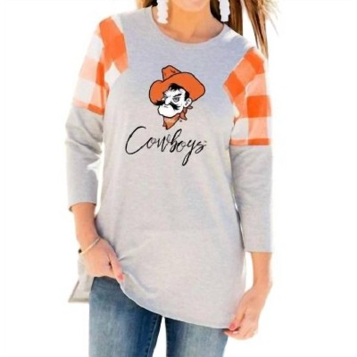 Women's Oklahoma State University Get in Check Tunic - Gameday Couture