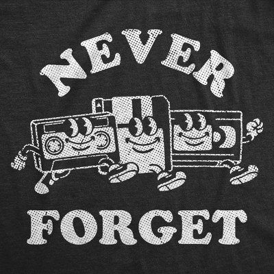 Мужские футболки Crazy Dog T-Shirts, Inc. Mens Funny T Shirts Never Forget Retro Technology Sarcastic Tee For Men - Crazy Dog Men's T Shirt For Retro Fans Black M — фото 2