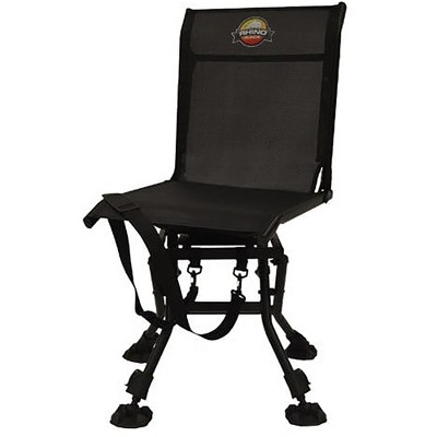 Rhino Deluxe Hunting Chair with Adjustable Legs - Black