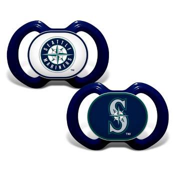 BabyFanatic Officially Licensed Unisex Pacifier 2-Pack - MLB Seattle Mariners