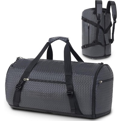 MaseiKar Duffel Bag for Men Women Large Travel Duffel Bag Convertible Backpack with Shoe Compartment Weekender Overnight Backpack for Outdoor,Travel