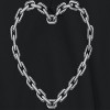 Rerun Island Men's Chains Heart Long Sleeve Graphic Cotton Sweatshirt Hoodie - 2 of 4