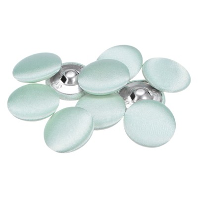 Unique Bargains Blouses Sweater Round Aluminum Cotton Fabric Cloth Covered Buttons 10 Pcs