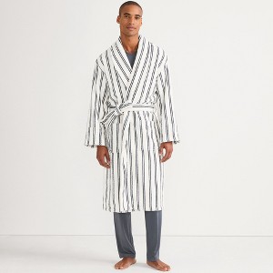 Lands' End Men's Calf Length Turkish Terry Robe - 1 of 4