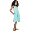 24seven Comfort Apparel Girls Sleeveless Pocket Swing Dress - 2 of 4