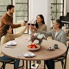 59" Round Dining Table for 4-6 People with Pedestal Base and Adjustable Feet, Space Saving Farmhouse Kitchen & Dining Room Table - 4 of 4