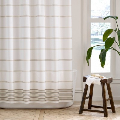 Purity Mineral Stripe Shower Curtain - Martex