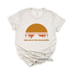 Simply Sage Market Women's Take Me To The Mountains Sunset Short Sleeve Graphic Tee - 1 of 2