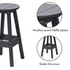 Aoodor Bar Stools Set of 2, Backless Bar Chairs with Footrest, 29.5" Tall, for Living Room, Dining Room, Kitchen - 3 of 4