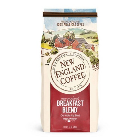 New England Breakfast Blend Medium Roast Ground Coffee - 12oz - image 1 of 4