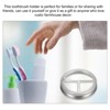 Unique Bargains Stainless Steel Leak-Proof Mason Jar Toothbrush Holder Lids 3 Pcs - 3 of 3