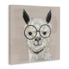 Stupell Industries Happy Alpaca Glasses Portrait, 24" x 24" - 3 of 4