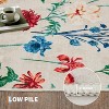 Area Rug, Washable Floral Low Pile Carpet, Soft Non-Slip Vintage Rug for Living Room, Bedroom, Kitchen, Dining Room, Office - 3 of 4