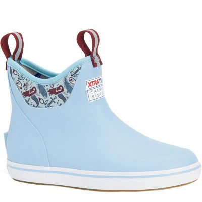 Women's Xtratuf Salmon Sisters 6 in Ankle Deck Boot, XWAB2BM, Blue