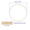 Unique Bargains Wooden Bamboo DIY Wedding Decor Craft Wreath Rings 8 Inch 15 Pcs - 3 of 4