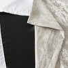 ChicFurnit Curtain Panel Marble Jacquard Total Blackout for Luxurious Living Spaces, Gray, 84"*50"*0.13" - 4 of 4