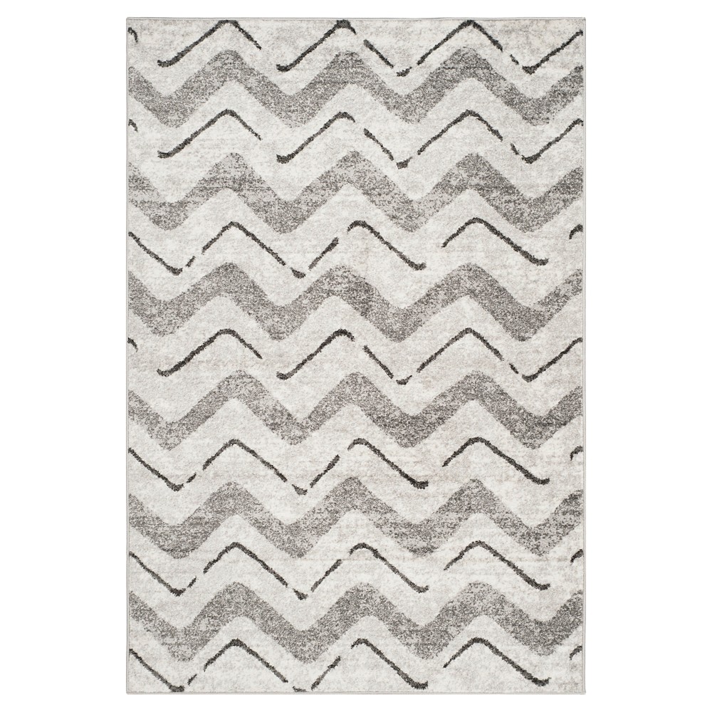 5'1inx7'6in Briarwood Adirondack Area Rug Silver/Charcoal - Safavieh