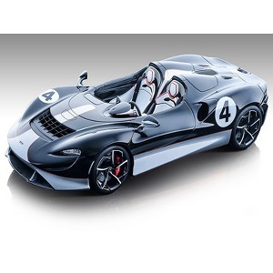 2020 McLaren Elva Convertible #4 Black w/Silver Accents "Exclusive Collection" Ltd Ed to 79 pcs 1/18 Model Car by Tecnomodel - 1 of 3