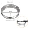 Unique Bargains Stainless Steel Leak-Proof Mason Jar Toothbrush Holder Lids 3 Pcs - 2 of 3
