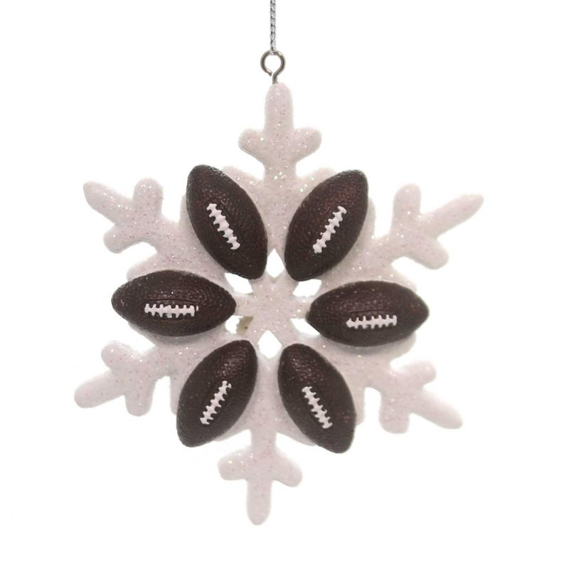 Midwest CBK 3.75 In Sport Snowflake Ornament Game Sportsmanship Tree Ornaments, 1 of 3