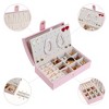 Unique Bargains Travel PU Leather Jewelry Storage Display Holder - 3 of 4
