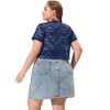 Agnes Orinda Women's Plus Size Short Sleeve Open Front Crochet Lace Allover Cropped Cardigan - 4 of 4
