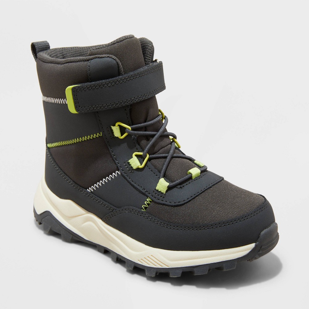 Toddler Noah Winter Boots - Cat & Jack™ Charcoal Gray 10T