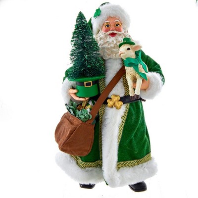 Kurt Adler 12-inch Musical Santa With Lamb : Target