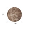 Chocolate Ikat Washable Indoor Outdoor Area Rug - 3 of 4