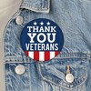 Big Dot of Happiness Thank You Veterans - 3 inch Support Our Troops Badge - Pinback Buttons - Set of 8 - 3 of 4