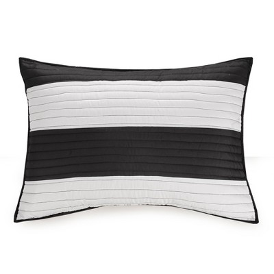 Twin Black and White Reversible Microfiber Kids Quilt Set
