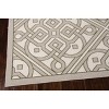 Waverly Sun & Shade "Lace It Up" Stone Indoor/Outdoor Area Rug by Nourison SND31 7'9" x 10'10" - 3 of 4