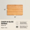 John Boos Small Chop-N-Slice Maple Wood Cutting Board for Kitchen, Reversible Edge Grain Square Butcher Boos Block - 2 of 4
