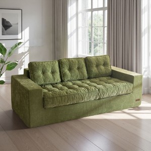 MAXYOYO 3-Seater Floor Couch, Boneless Sofa Couch for Living Room Bedroom Apartment, Sofa in a Box, No Assembly Needed - 1 of 4