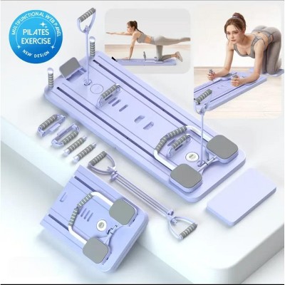 Folding Pilates Reformer,Lightweight Pilates Floor Reformer Board Small Foldable at Home Lightweight Pilates Reformer