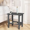 MaseiKar Double Adirondack Outdoor Side Table, Weather-Resistant Patio End Table for Backyard, Pool & Porch, Durable & Stylish Patio Side Table,Grey - 3 of 4