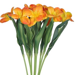 REGALWOVEN Realistic Appearance Home Decor Polyurethane Artificial Tulip Flowers 19.7" 10 Pcs - 1 of 4