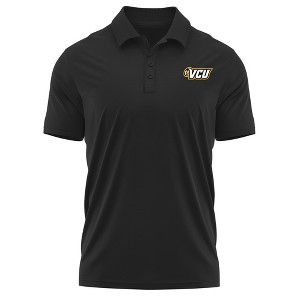 Virginia Commonwealth University Adult Polo Left Chest Logo, Athletic Heather - 1 of 4