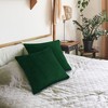 PAVILIA Set of 2 Throw Pillow Covers, Decorative Velvet Square Cushion Cases for Bed Sofa Couch Bedroom Living Room - 4 of 4