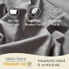 LuxClub 4-7 PC Microfiber Striped Performance Sheet Set, Soft Cooling Eco-Friendly Bed Sheets with 18in Deep Pockets - 3 of 4