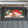 Evergreen Santa Puppy and Kitten Sassafras Indoor Outdoor Switch Doormat 1'10"x10" Multicolored - 2 of 4