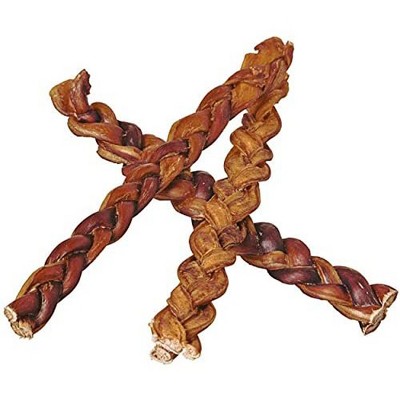 Pawstruck 5 Straight Bully Sticks for Dogs or Puppies Best Thick Bullie Stix All Natural & Odorless Bully Bones Medium Thickness Long Lasting Dog Chew Dental Pizzle Treats Grass-Fed Beef 