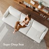 GYIIYUO 89" 3 Seater Sofa Couch with Deep Seats, Upholstered Sofa with Armrests, Comfy Couches for Living Room, Apartment and Office - 4 of 4