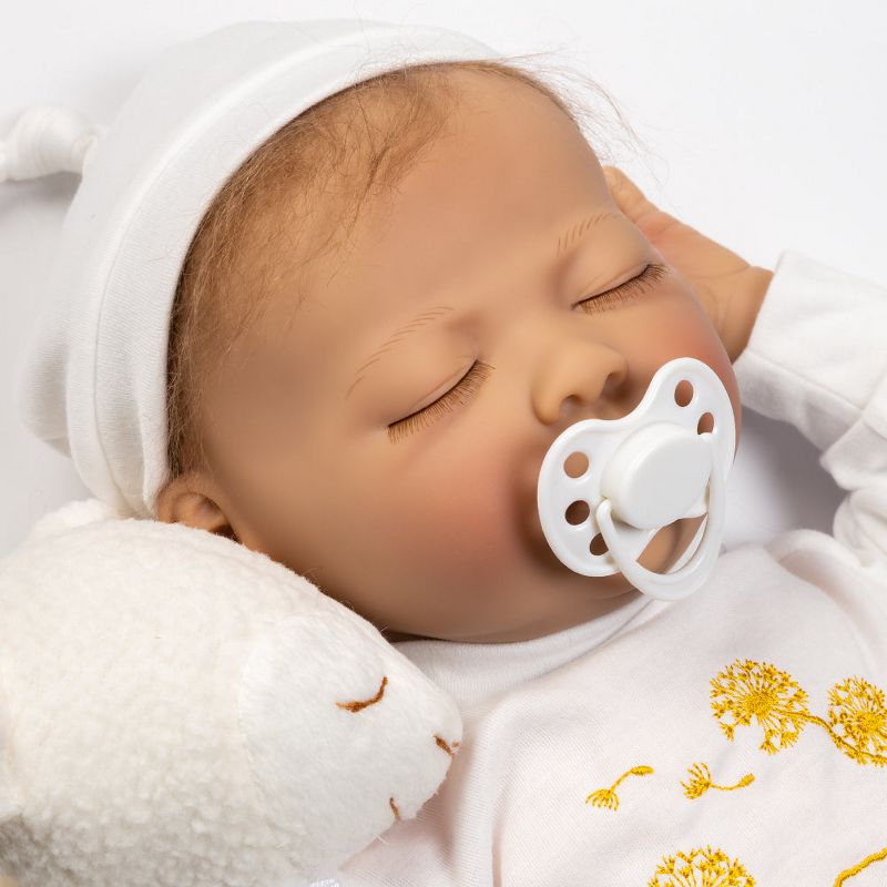 Paradise Galleries Newborn Reborn Baby Doll with Magnetic Pacifier, Wishes and Dreams, 21" Sleeping Doll in GentleTouch Vinyl, Safety Tested for Kids 3+, 1 of 10