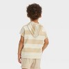 Grayson Mini Toddler Boys' French Terry Striped Hoodie T-Shirt - Beige - 3 of 3