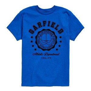 Boys' - Garfield - Varsity Seal Short Sleeve Graphic T-Shirt - 1 of 4