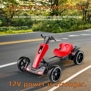 YOOCOZZ Kids Electric Pedal Go Kart - Foldable, Adjustable Seat, Non-Slip EVA Wheels (3-8 Years, Outdoor) - 1 of 4