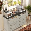 ORRD Farmhouse Style Bedroom 5 Drawer Dresser, 31.5'' Wooden Chest of Drawers with Metal Handles for Living Room, Hallway, Closet (Gray) - 4 of 4